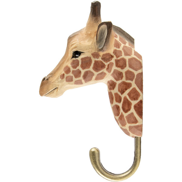Handgeschnitzter Haken Giraffe